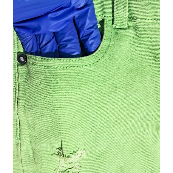 Emperial Premium Women's Lime Green Ripped Skinny Jeans Size 5 - Picture 8 of 17